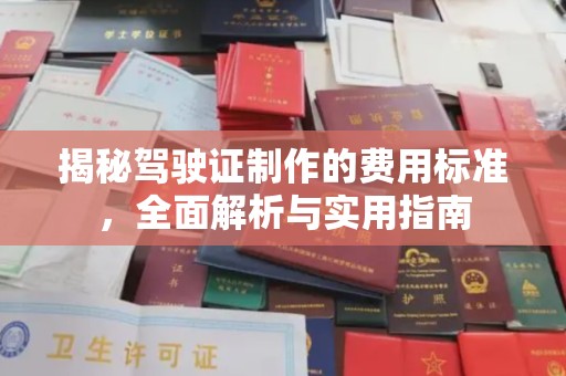 休宁揭秘驾驶证制作的费用标准，全面解析与实用指南