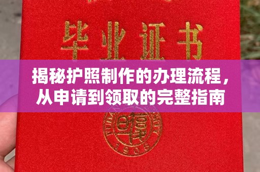 休宁揭秘护照制作的办理流程，从申请到领取的完整指南