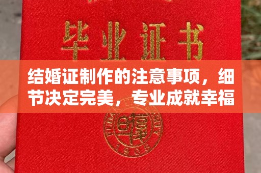 休宁结婚证制作的注意事项，细节决定完美，专业成就幸福