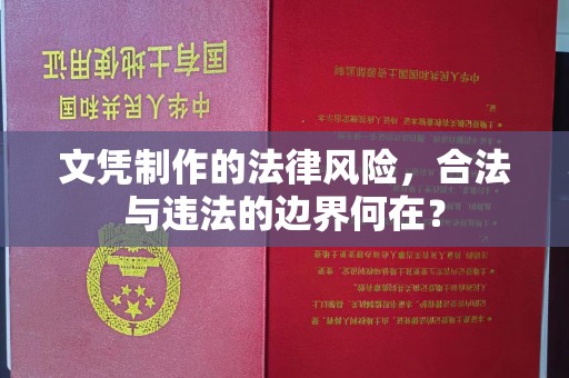 休宁文凭制作的法律风险，合法与违法的边界何在？