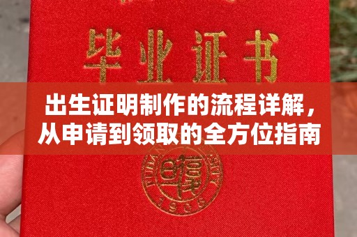休宁出生证明制作的流程详解，从申请到领取的全方位指南